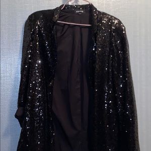 Express sequin boyfriend blazer